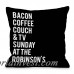 One Bella Casa Personalized Sunday At The Family Throw Pillow HMW9564